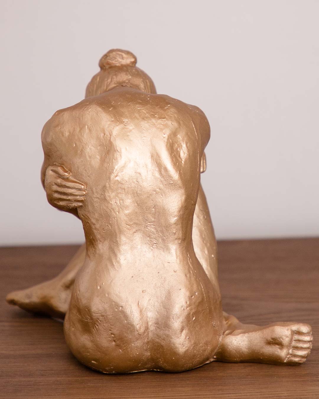 The Veiled Emotions: A Sad Women Hiding Her Face Sculpture