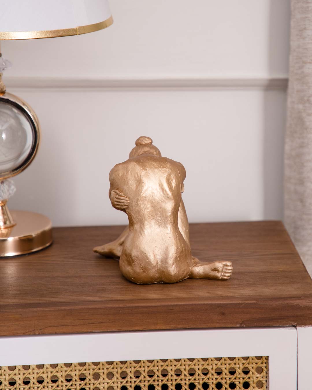 The Veiled Emotions: A Sad Women Hiding Her Face Sculpture - The Decor Kart