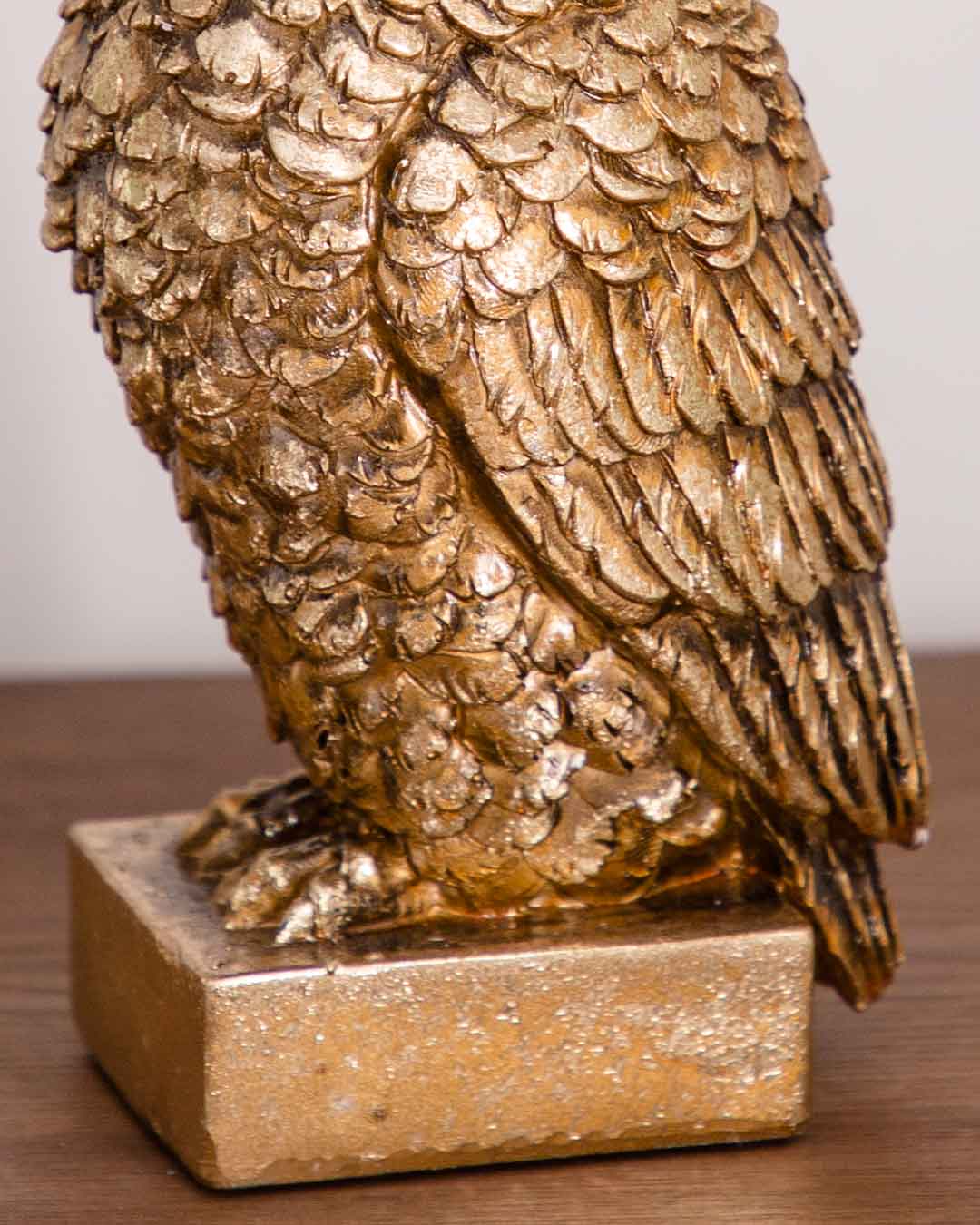 Majestic Night Guardian: Floral Owl Figurine