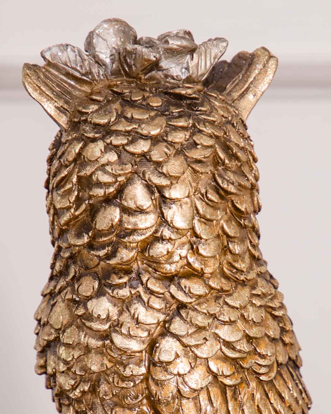 Majestic Night Guardian: Floral Owl Figurine
