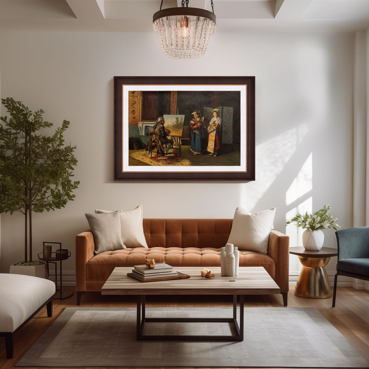 "The New Model" Handmade Oil Painting 24"x 36" - The Decor Kart