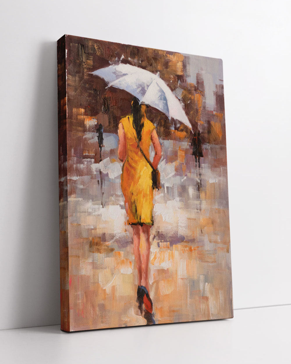 'The Lone Walk' Handmade Oil Painting 24"x 36" - The Decor Kart