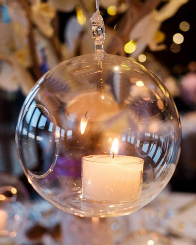 Terrarium Globe Tealight Candle Holder - The Decor Kart