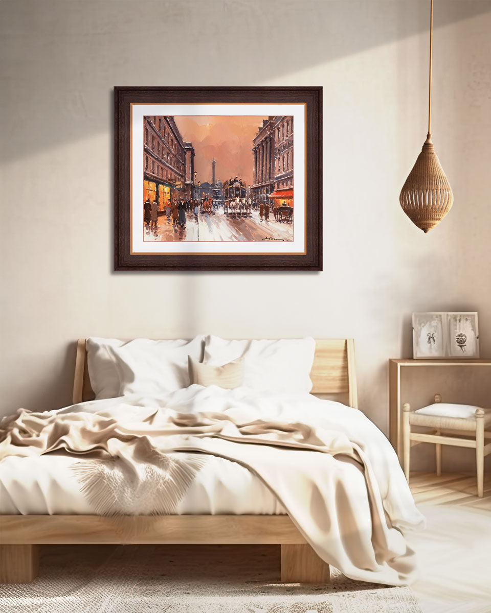 'A Parisian Evening' Handmade Oil Painting 20"x24" - The Decor Kart