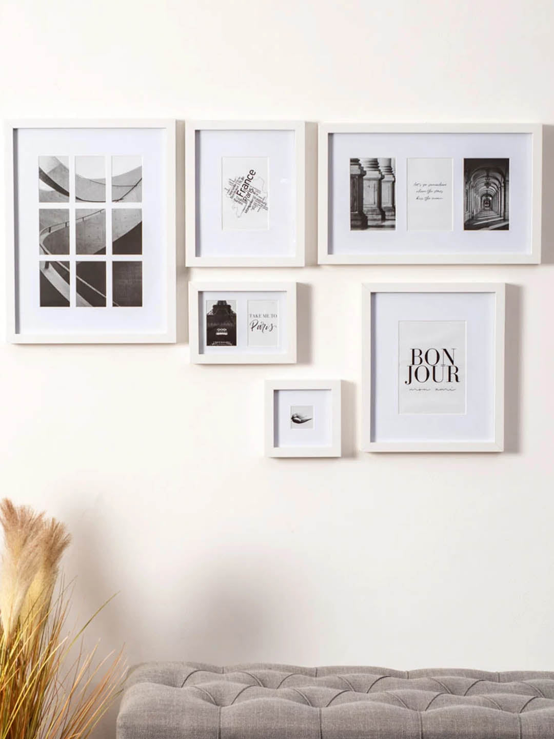 Bonjour Wall Collage Set - The Decor Kart