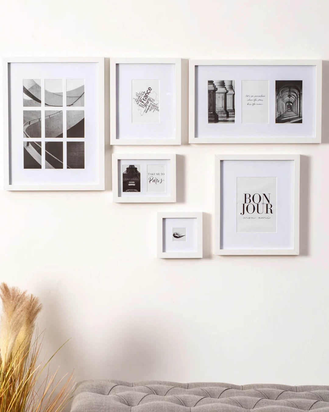 Bonjour Wall Collage Set - The Decor Kart