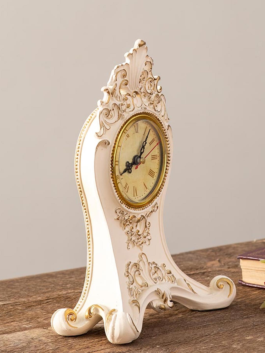 Classic Gold Victorian Table Top Clock - The Decor Kart