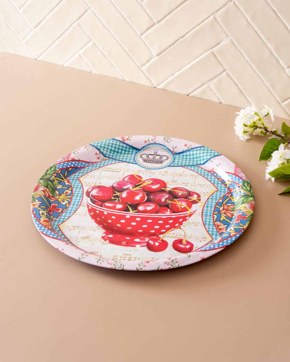 Cherries' Serving Tray - The Decor Kart
