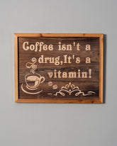 Vitamin Coffee Wall Art - The Decor Kart