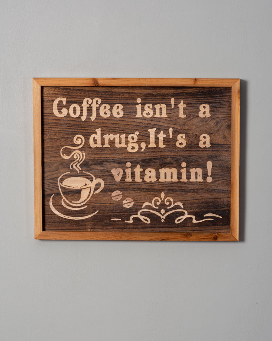 Vitamin Coffee Wall Art - The Decor Kart