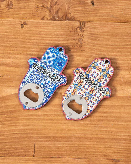 Pattern 'Bottle' Fridge Magnets Cum Openers - Set of 2 - The Decor Kart