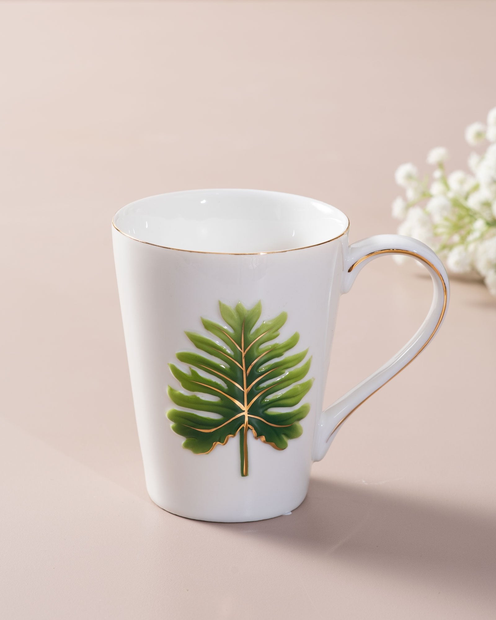 Quaint Leaf Mug I - The Decor Kart