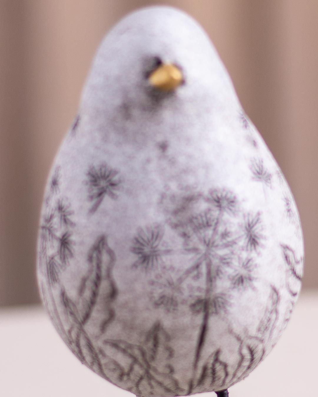 Folk Art Bird Figurine - Small