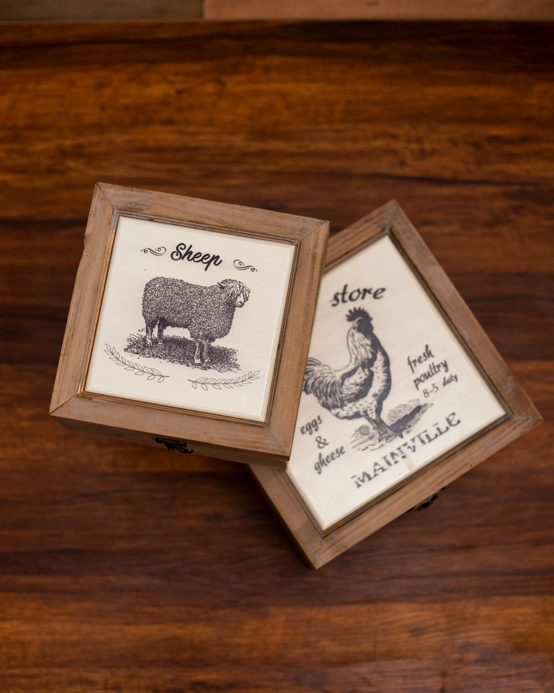 Farmhouse Storage Boxes - Set of 2