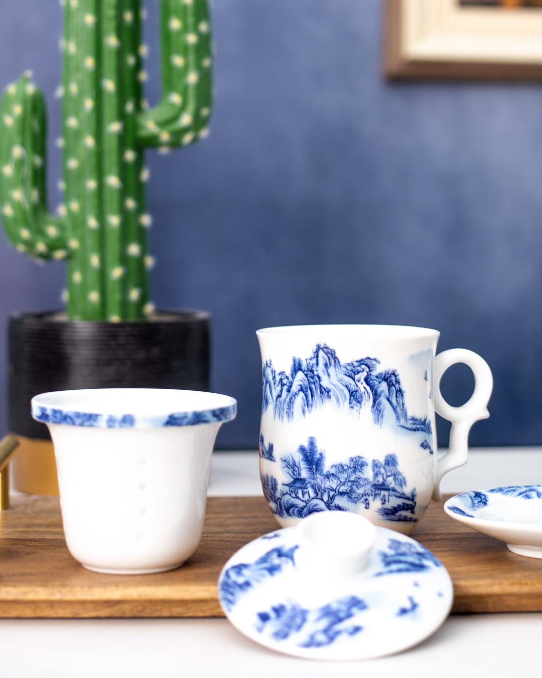 Chinoiserie Infuser Tea Mug - The Decor Kart