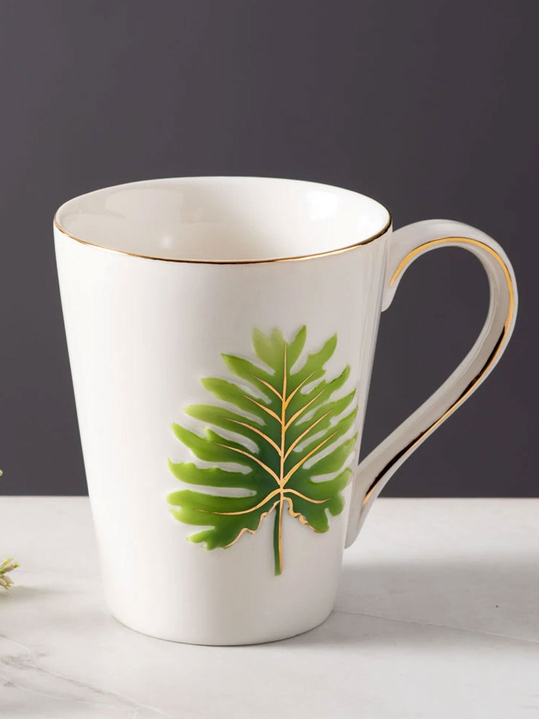 Quaint Leaf Mug I - The Decor Kart