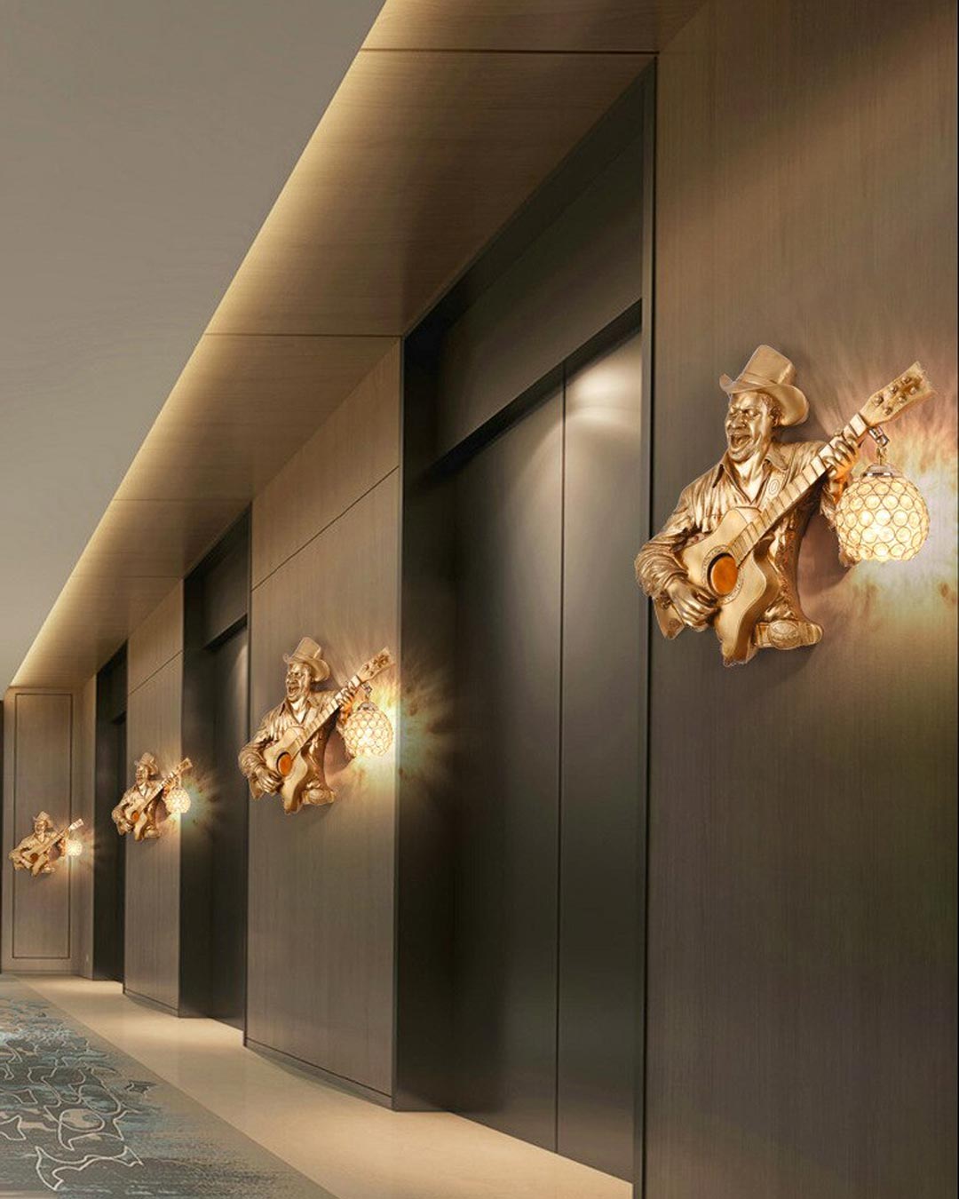 Guitarist Wall Sconce - The Decor Kart