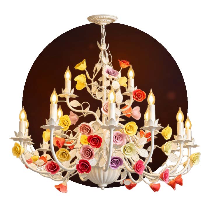 French Floral Chandeliers