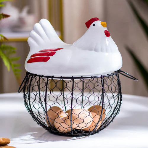 Buy Rooster Egg Baskets for Kitchen Online | The Decor Kart