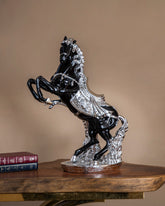 Silver Stallion Rise Decorative Horse figurine 