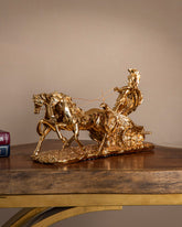 Golden Chariot of Victory Table Top Decor 