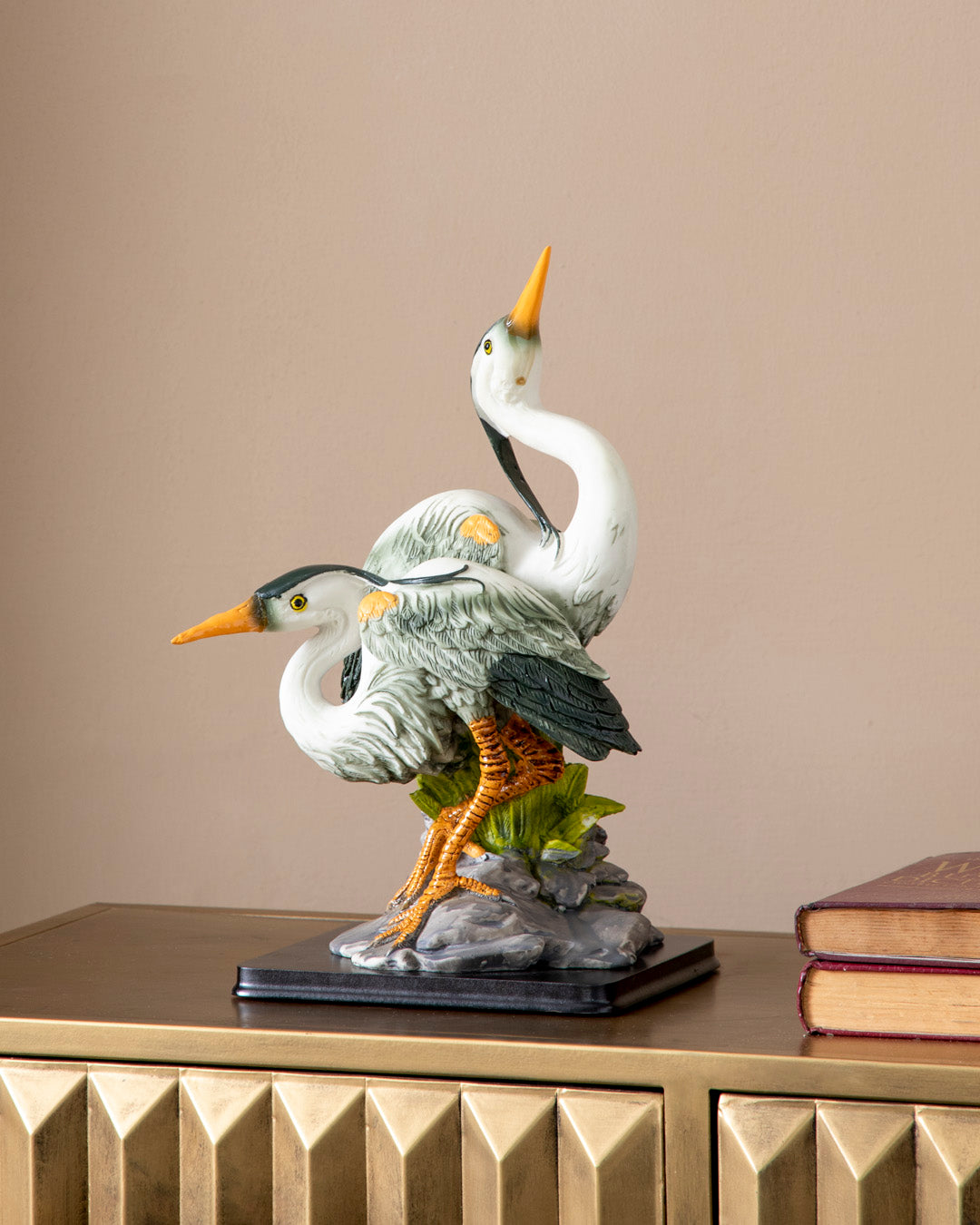 'Elegance in Nature' Decorative Cranes Figurine 