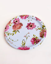Blush Elegance Floral Serving Tray - Set Of-2 
