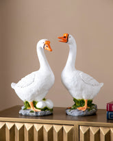 Decorative Geese Figurines - Set Of 2 