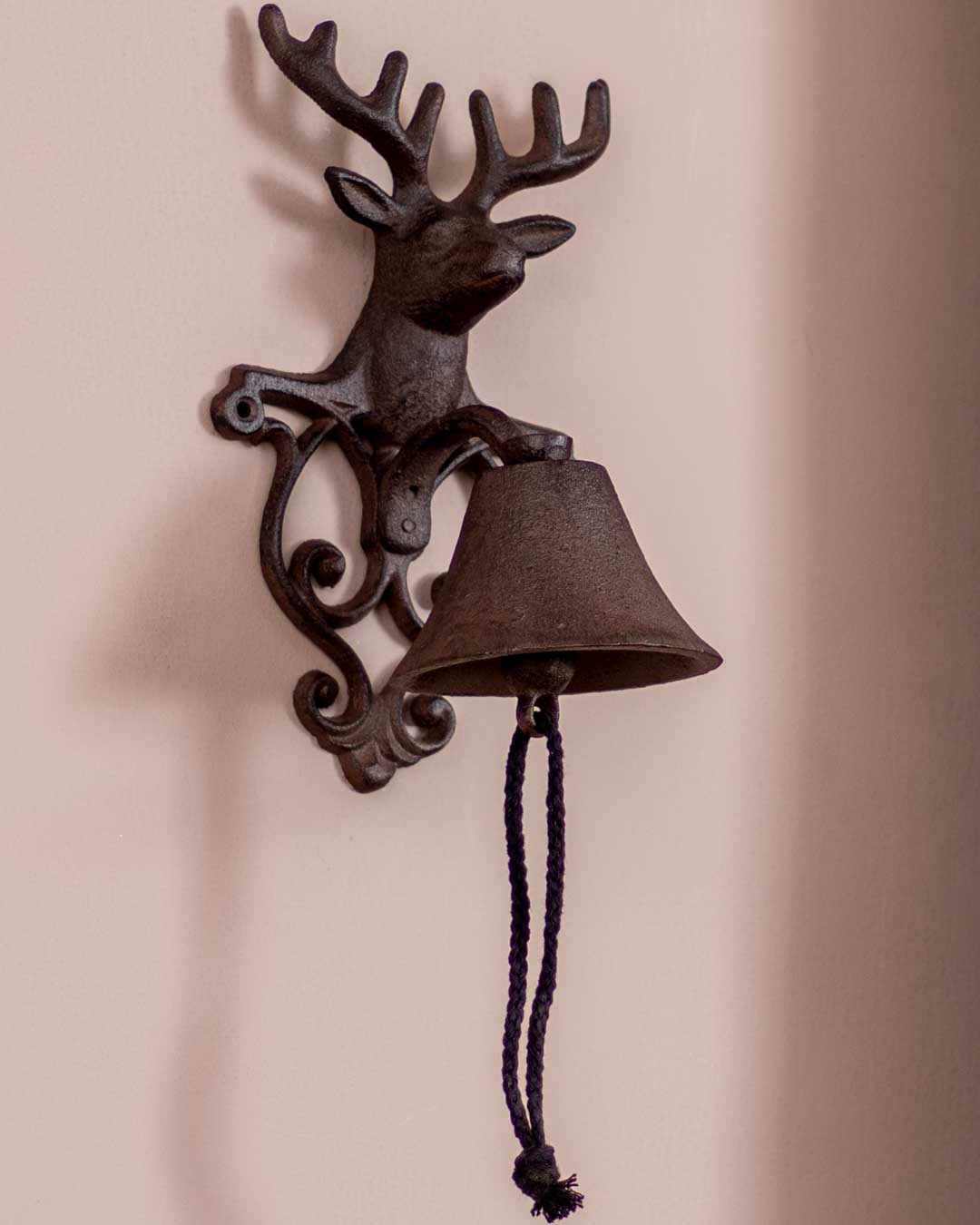 Cast Iron Wall Mounted Deer Bell