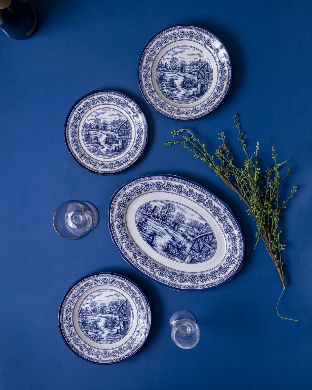 Halcyon Blue Pasta Plate 