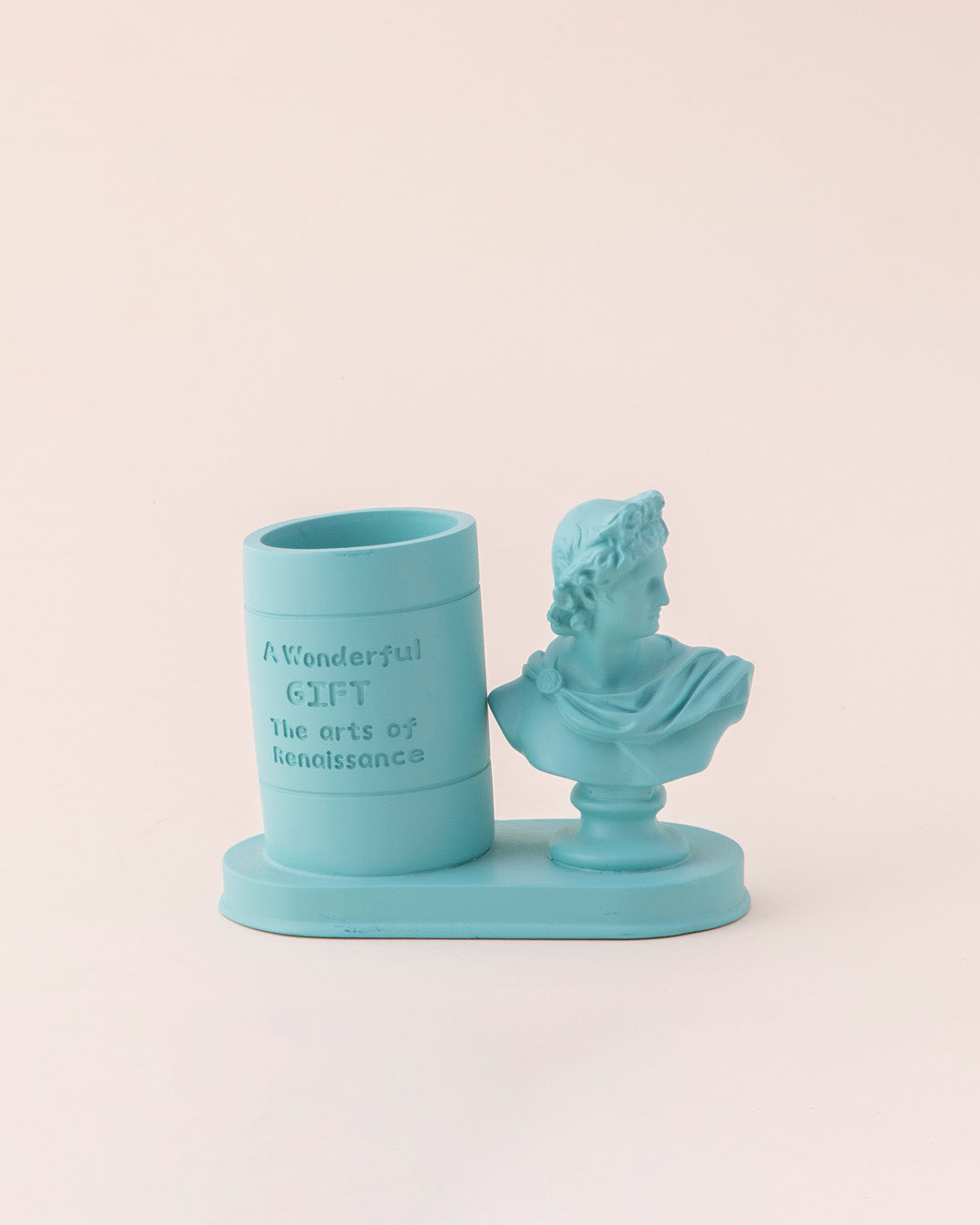 Renaissance Muse Decorative Pen Holder - Sky Blue