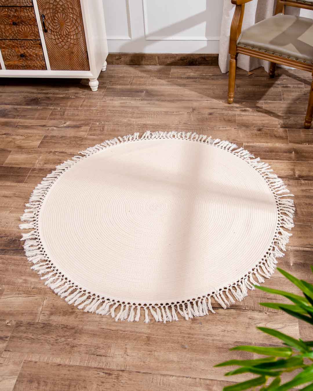 Vintage Bohemian Chic Round Floor Rug - The Decor Kart