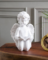 Book Reading Angel Cherub Figurine 