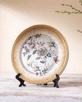 Floral Serenity Decorative Plate - 33 cm 