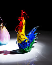 'Sculpted Sunrise' The Glass Rooster Figurine - The Decor Kart