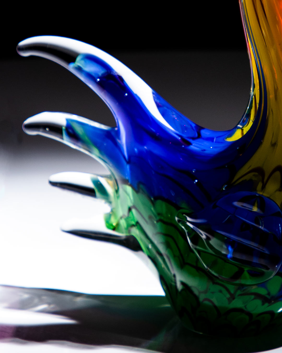 'Sculpted Sunrise' The Glass Rooster Figurine - The Decor Kart