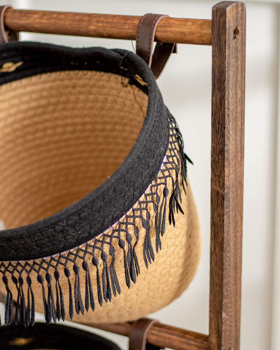 Earthly Elegance 3-Tier Basket Rack - The Decor Kart 