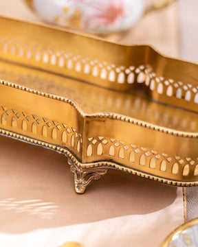 Imperium Lace-cut Decorative Tray - The Decor Kart 