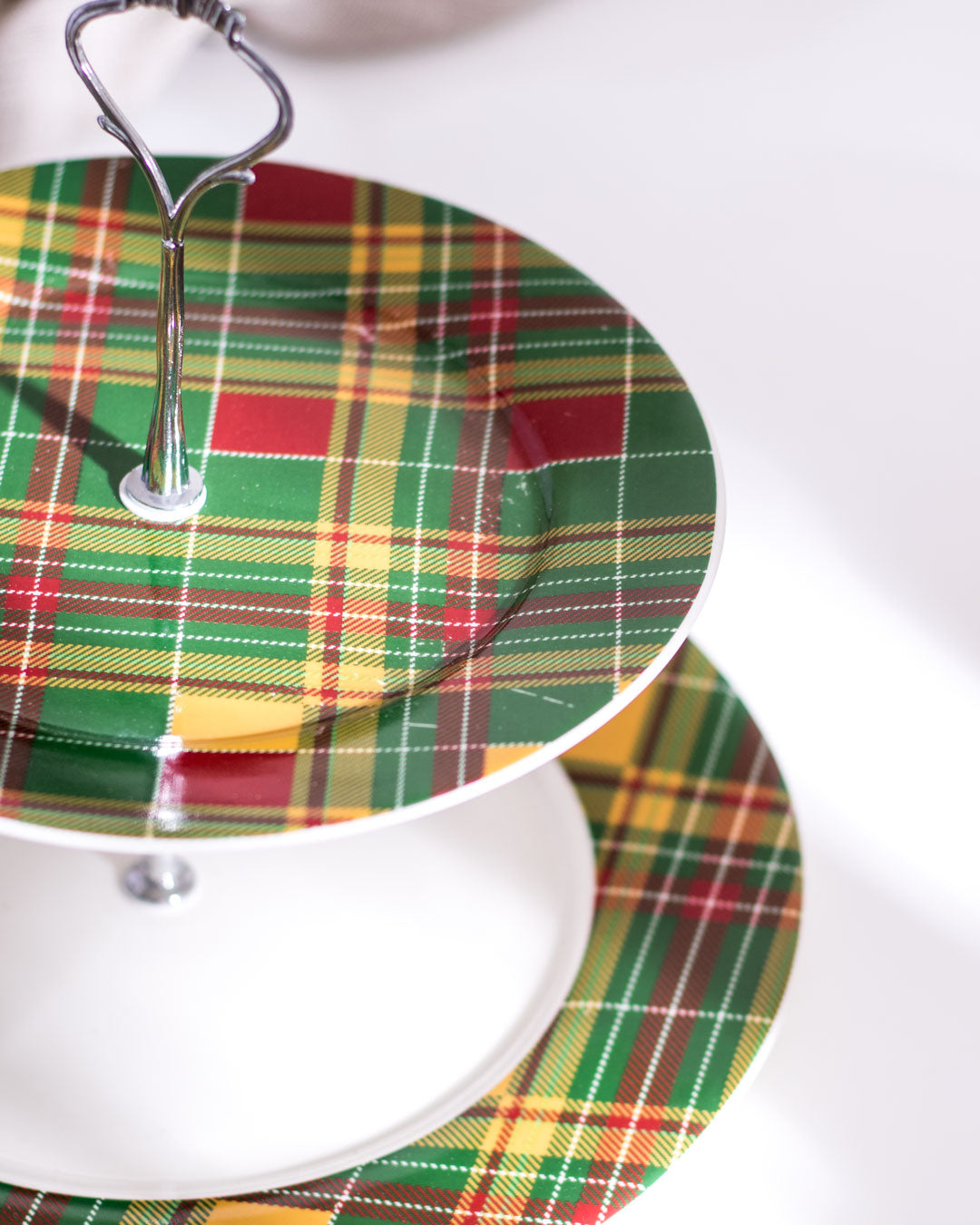 Flanel 2-Tier Cake Stand - Green