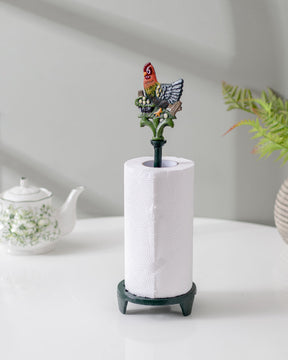 Rooster Cast Iron Paper Towel Holder - The Decor Kart 