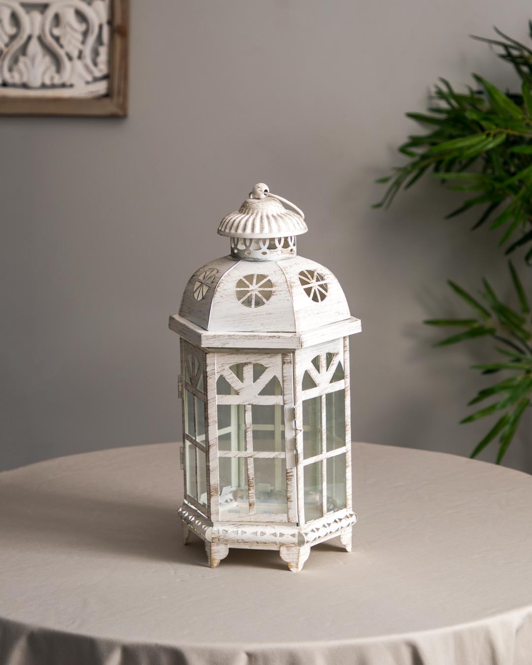 Serene Sanctum Hanging Lantern - Large