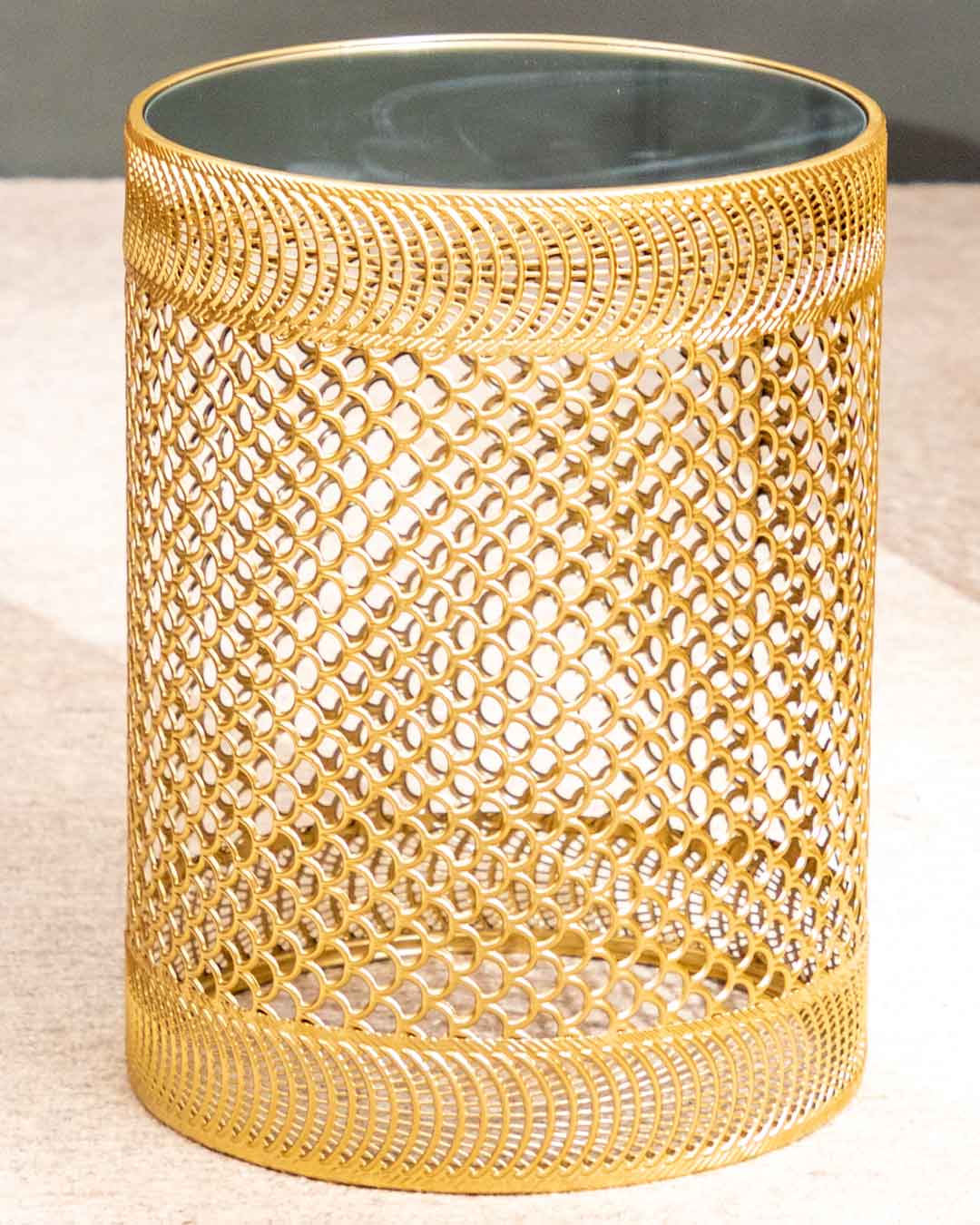 'Lace-Embossed' Nesting End Table - Small