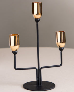 Allure 3-Arm Illumination Candle Holder - The Decor Kart 