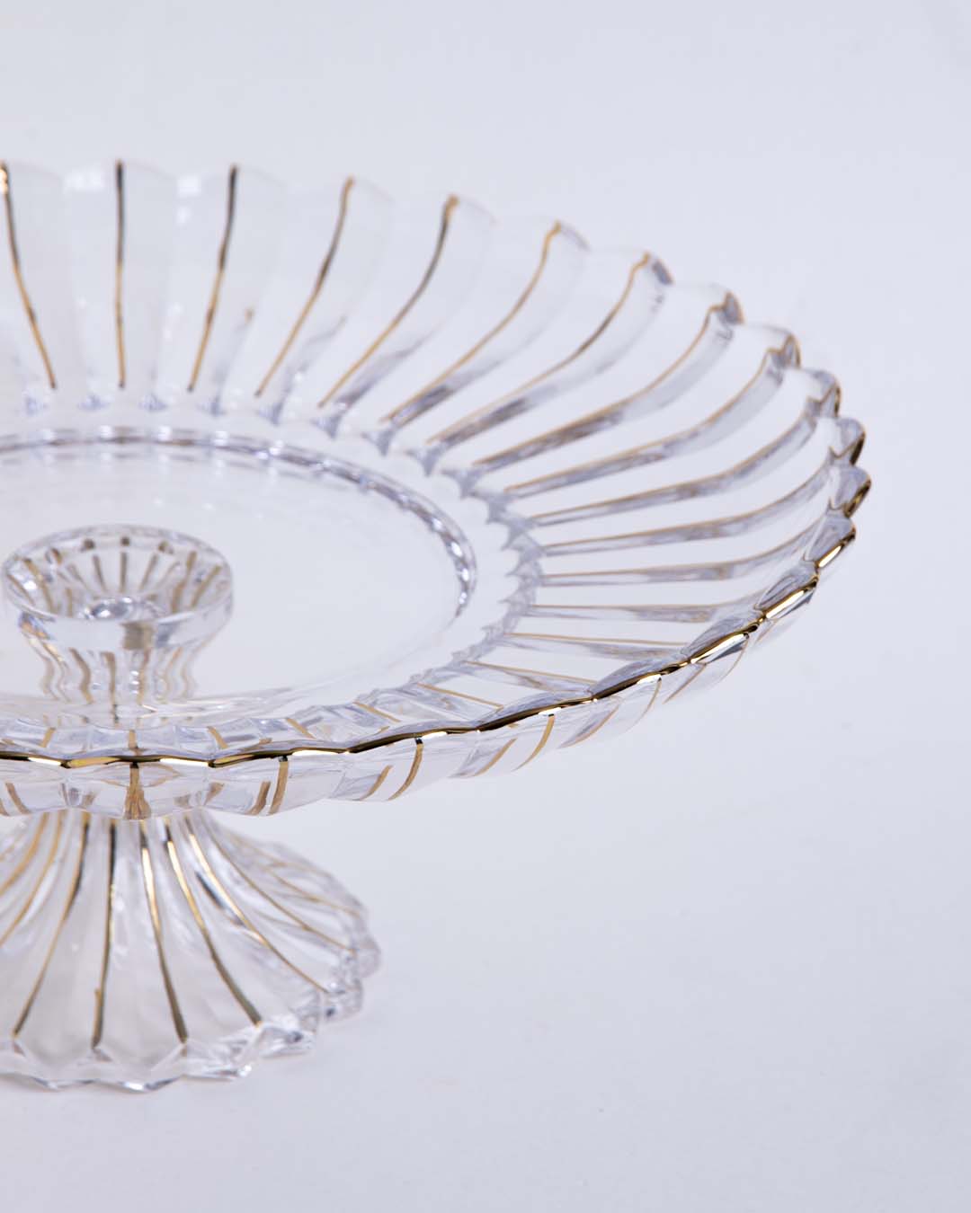 Majestic Footed Glass Platter 