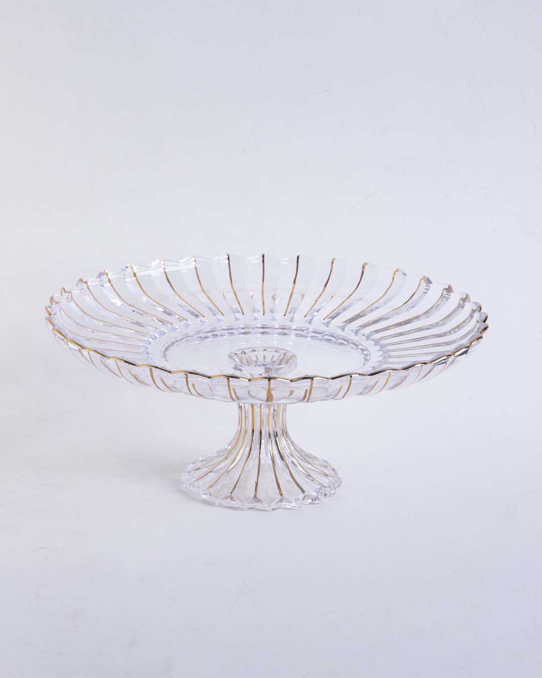Majestic Footed Glass Platter 