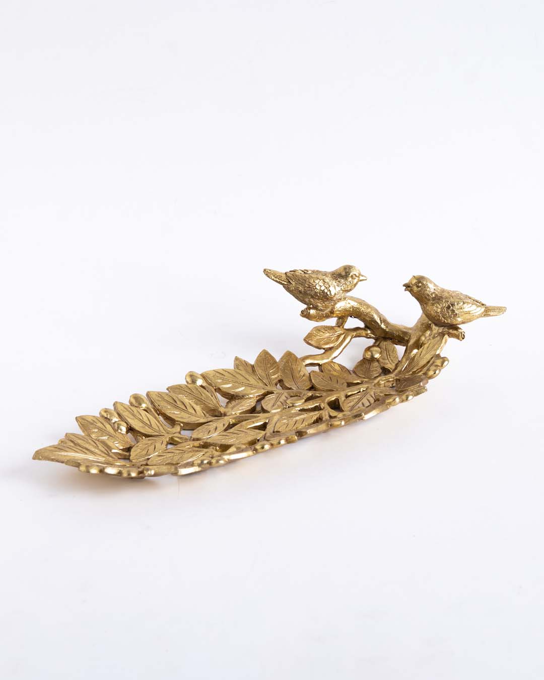 Golden Leaf Decorative Platter 