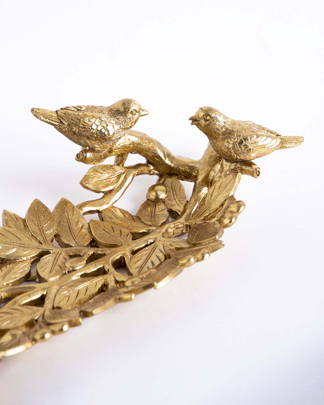 Golden Leaf Decorative Platter 