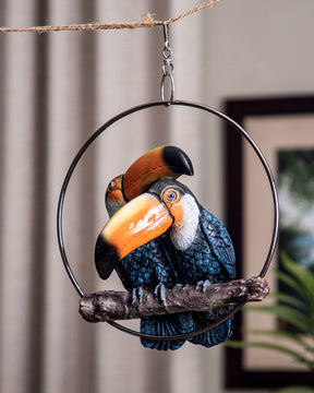 Decorative Ring Hanging Toco Toucan - The Decor Kart 