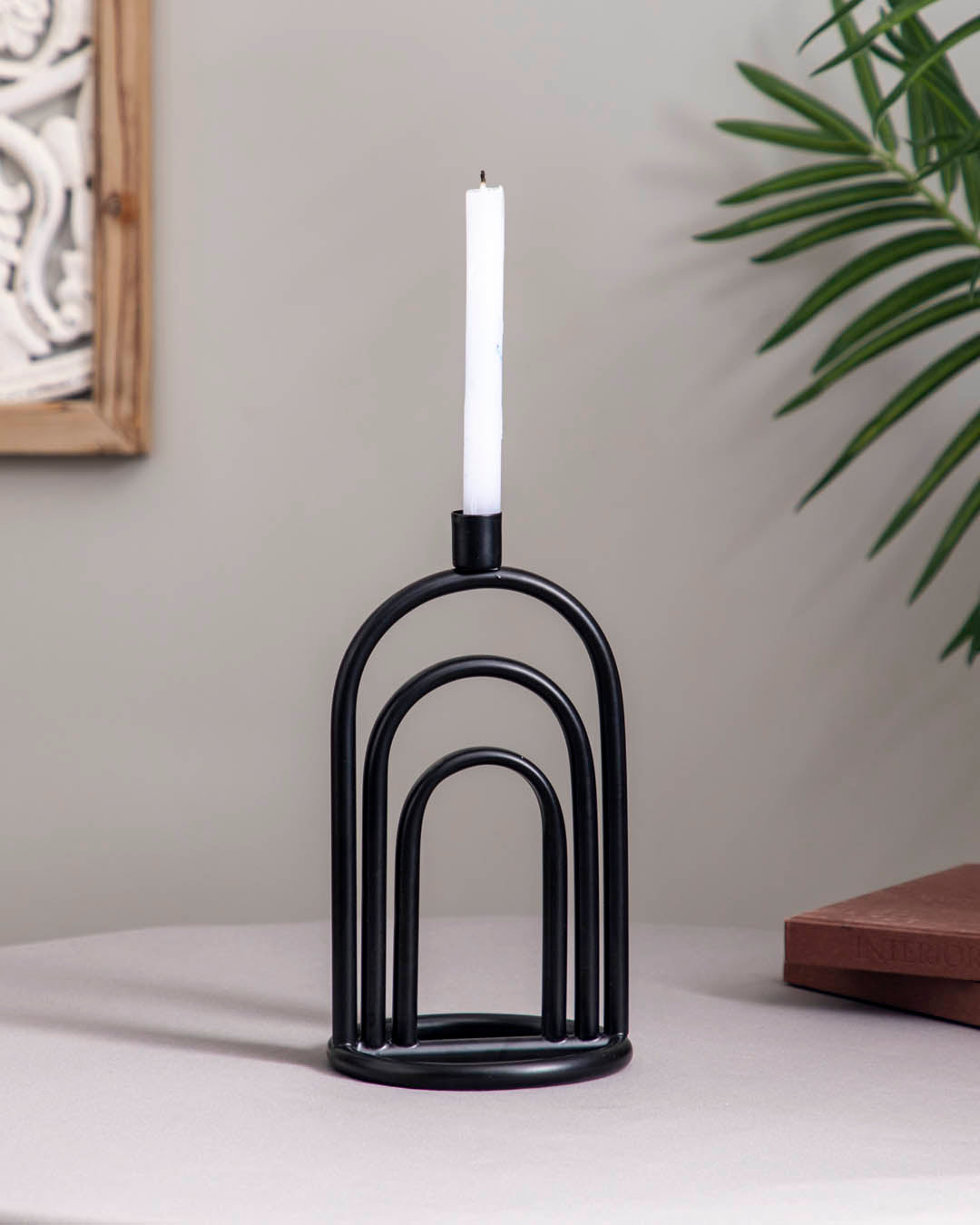Mystic Noir: Elegant 3 Layer Candle Holder - The Decor Kart
