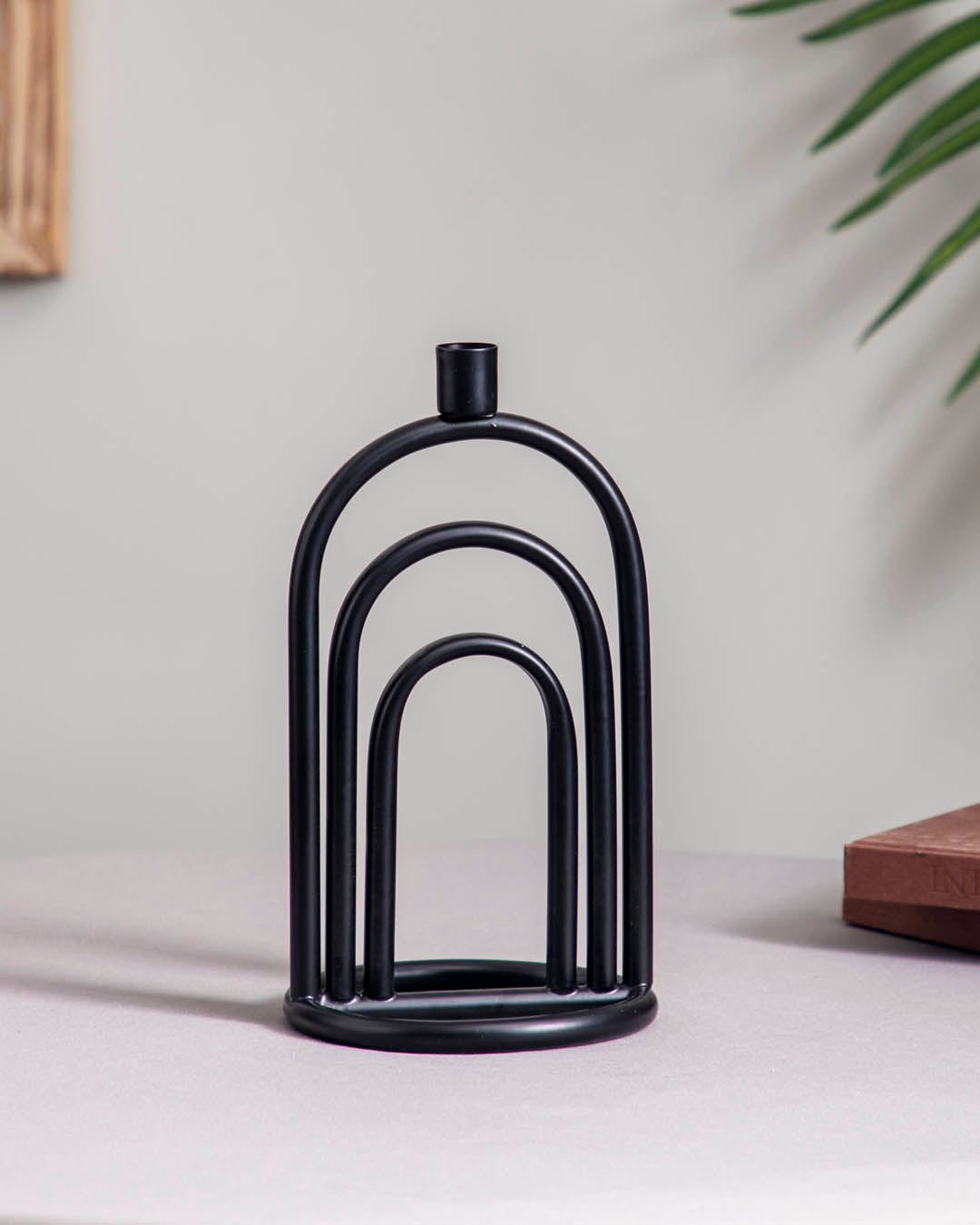Mystic Noir: Elegant 3 Layer Candle Holder - The Decor Kart